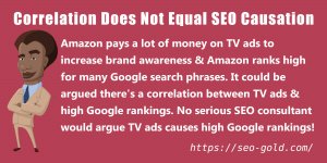 Correlation Does NOT Equal SEO Causation
